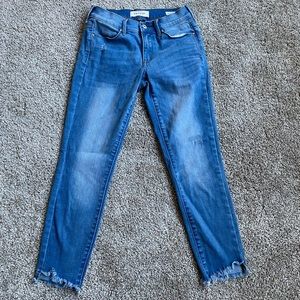 Pacsun frayed ankle skinny Jean